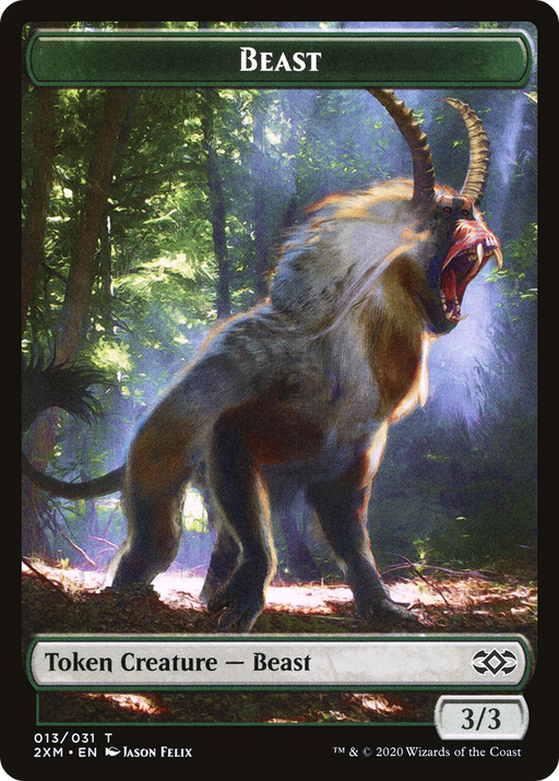 Beast (T2XM-013) [Tokens] Double Masters Tokens Foil MTG Single Wizards of the Coast