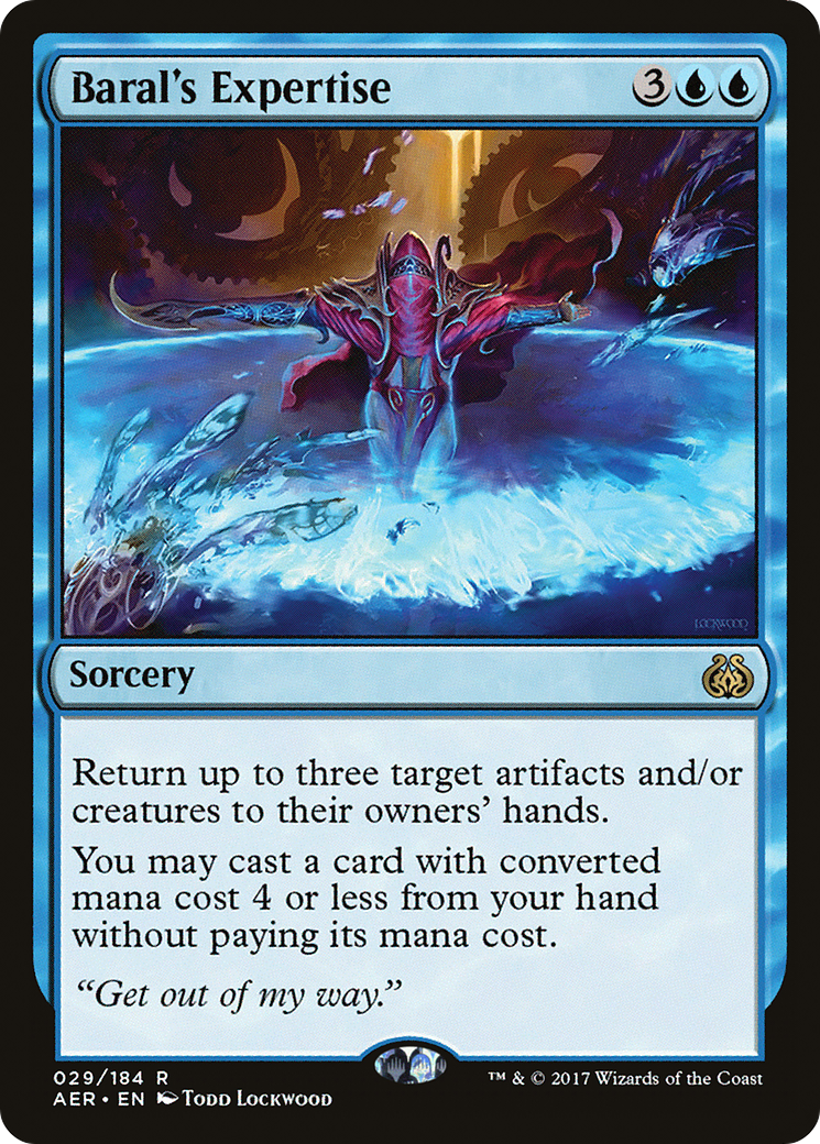 Baral's Expertise (AER-029) [Aether Revolt] MTG Single Wizards of the Coast