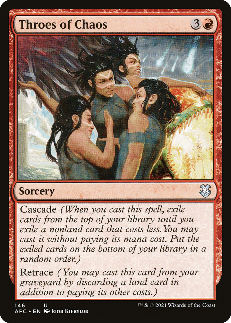 Throes of Chaos (AFC-146) [Forgotten Realms Commander] MTG Single Wizards of the Coast