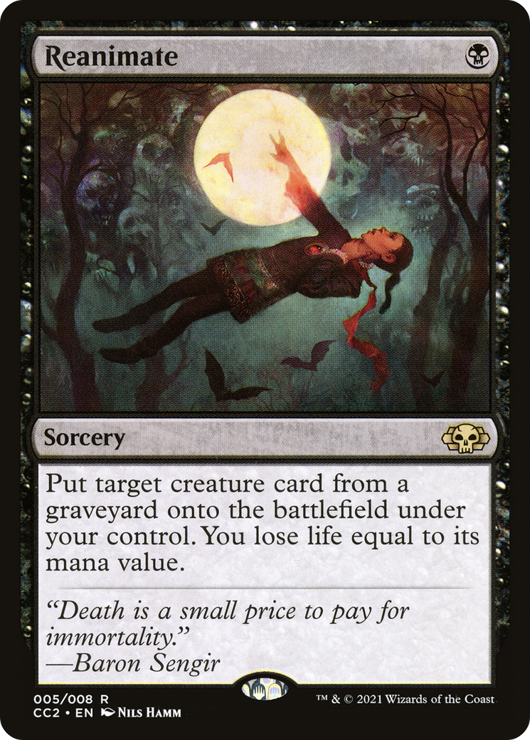 Reanimate (CC2-005) [Misc] Commander Collection: Black Foil MTG Single Wizards of the Coast