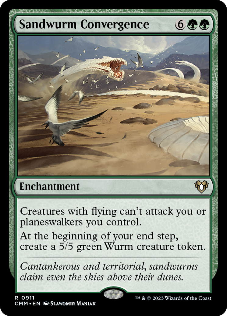 Sandwurm Convergence (CMM-911) [Commander Masters] MTG Single Wizards of the Coast