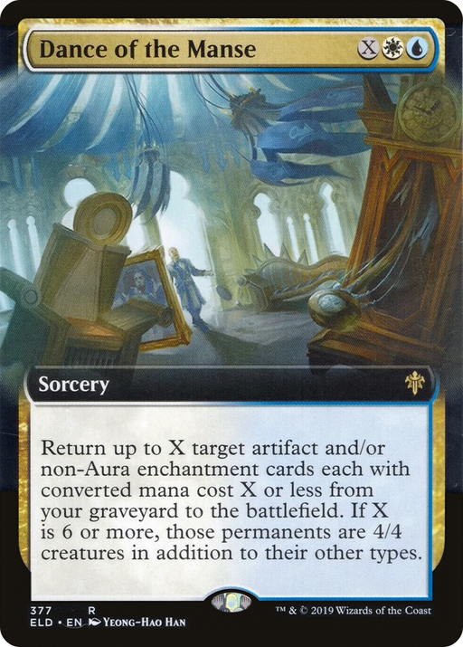 Dance of the Manse (ELD-377) [Throne of Eldraine] (Extended Art) MTG Single Wizards of the Coast