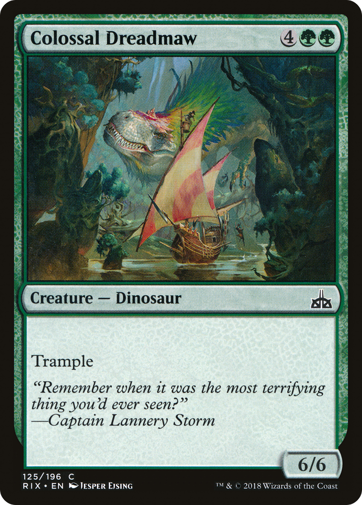 Colossal Dreadmaw (RIX-125) [Rivals of Ixalan] Foil MTG Single Wizards of the Coast