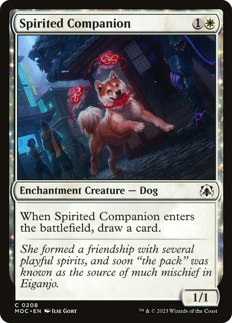 Spirited Companion (MOC-208) [March of the Machine Commander] MTG Single Wizards of the Coast