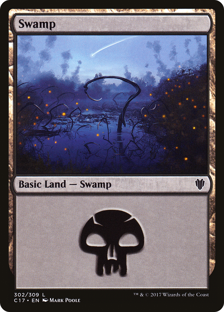 Swamp (C17-302) [Commander 2017] MTG Single Wizards of the Coast