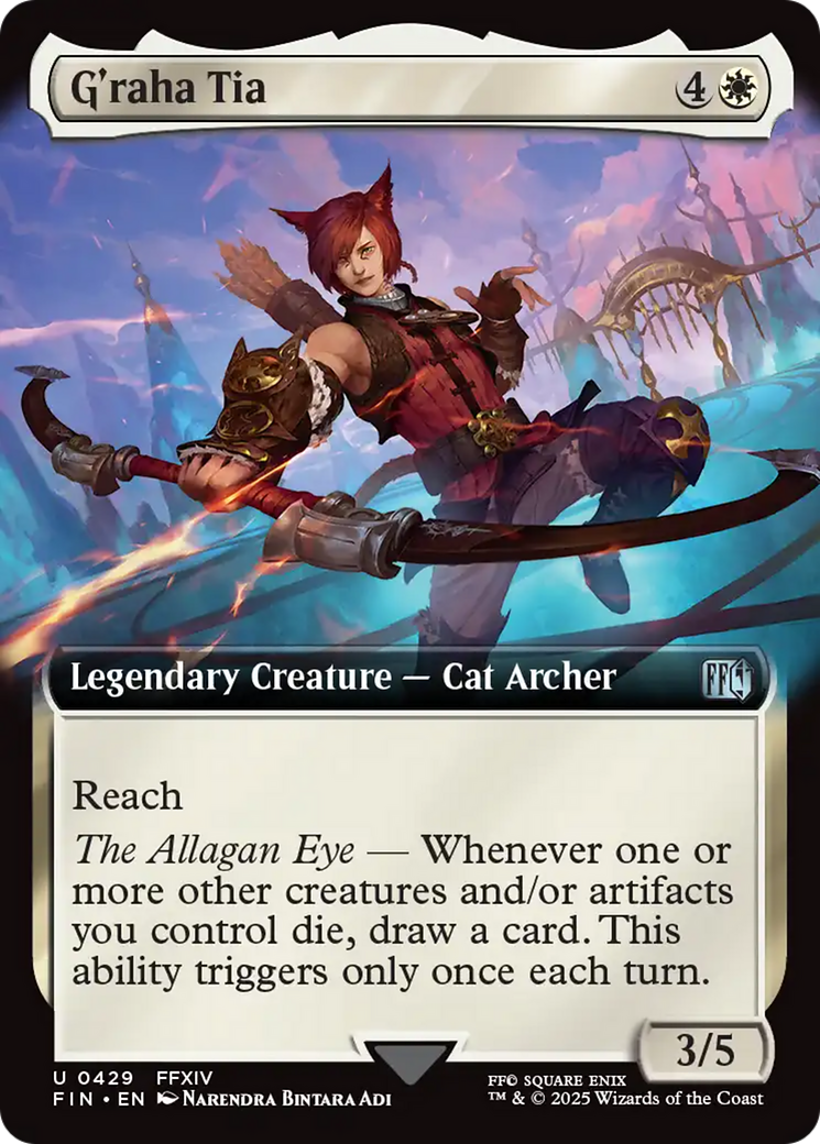 G'raha Tia (FIN-429) [FINAL FANTASY] (Extended Art) MTG Single Wizards of the Coast