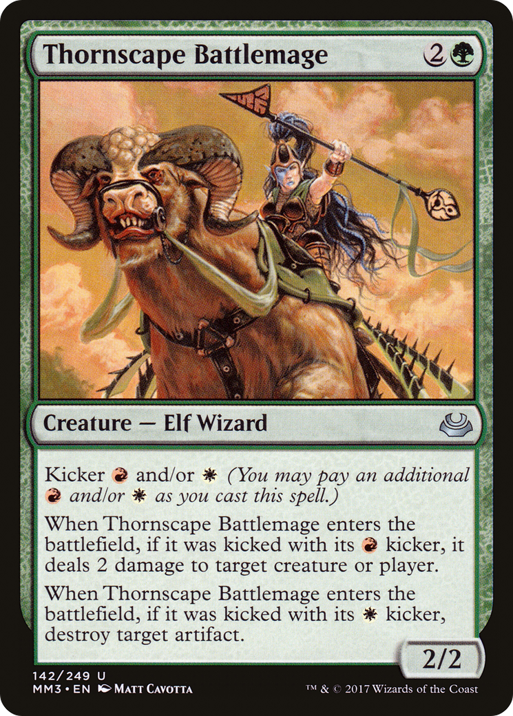 Thornscape Battlemage (MM3-142) [Modern Masters 2017] MTG Single Modern Masters 2017