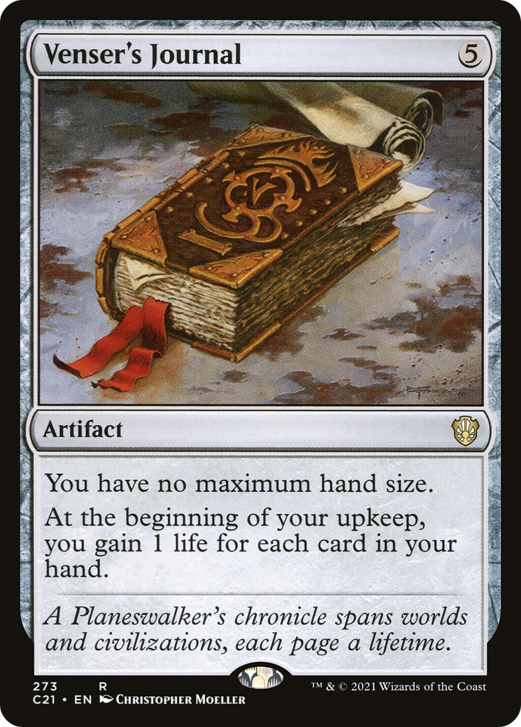 Venser's Journal (C21-273) [Commander 2021] MTG Single Wizards of the Coast