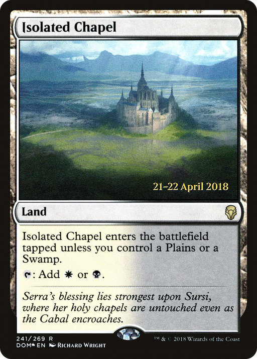 Isolated Chapel (PRE-241) [Dominaria Promos] Foil MTG Single Wizards of the Coast