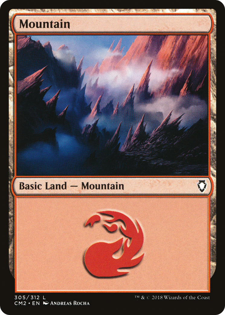 Mountain (CM2-305) [Commander Anthology Volume II] MTG Single Wizards of the Coast
