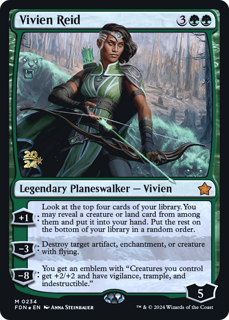 Vivien Reid (PRE-234) [Foundations Promos] Foil MTG Single Wizards of the Coast