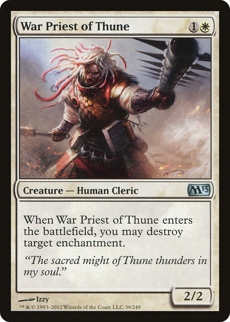 War Priest of Thune (M13-039) [Magic 2013] Foil MTG Single Wizards of the Coast
