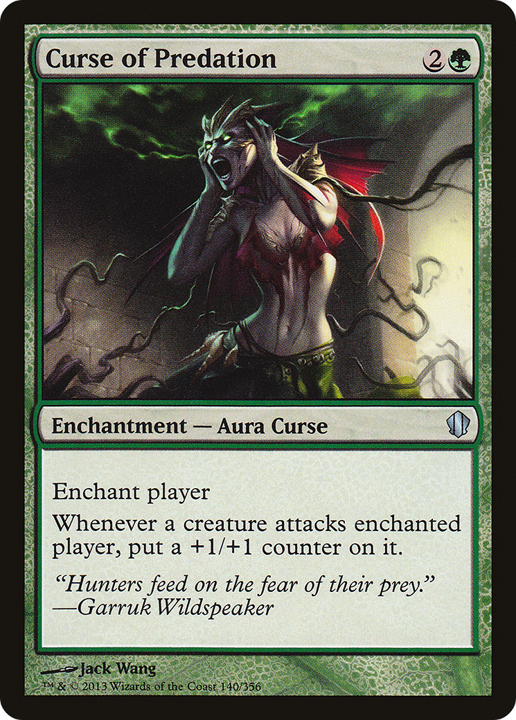 Curse of Predation (C13-140) [Commander 2013] MTG Single Wizards of the Coast