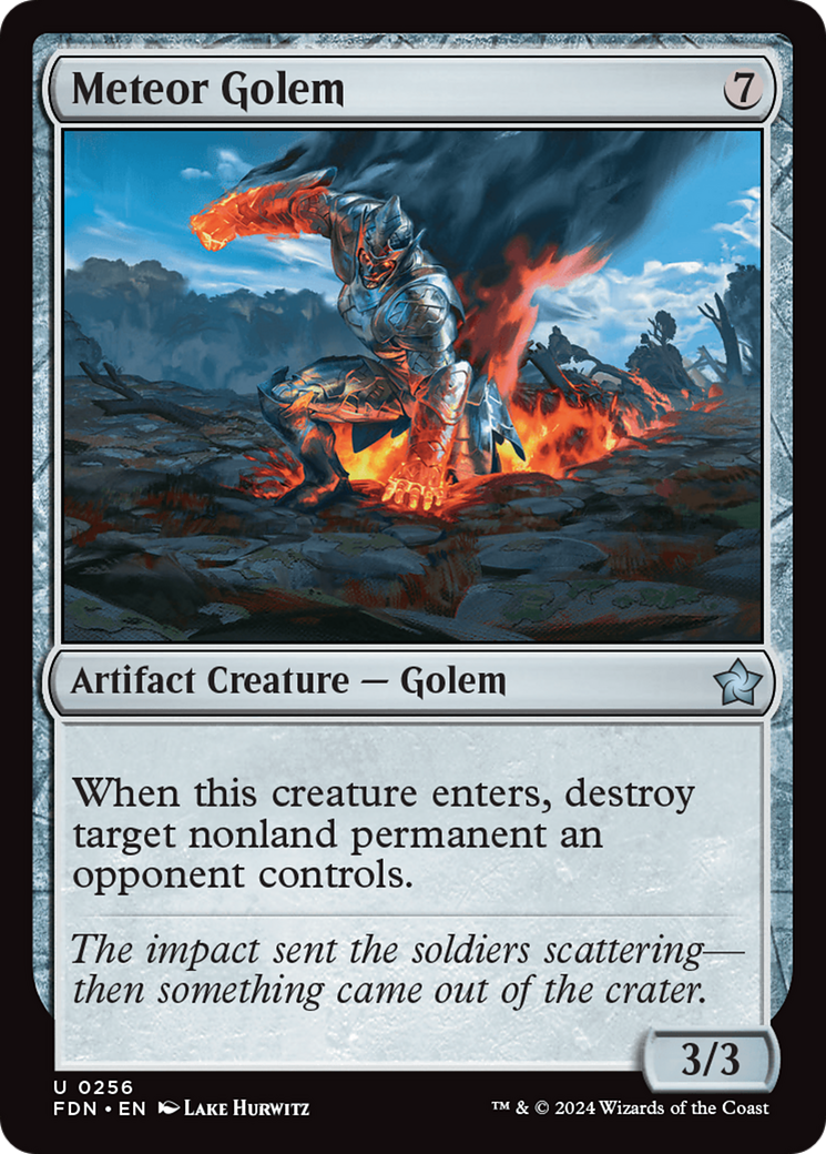 Meteor Golem (FDN-256) [Foundations] MTG Single Wizards of the Coast