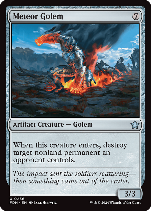 Meteor Golem (FDN-256) [Foundations] MTG Single Wizards of the Coast