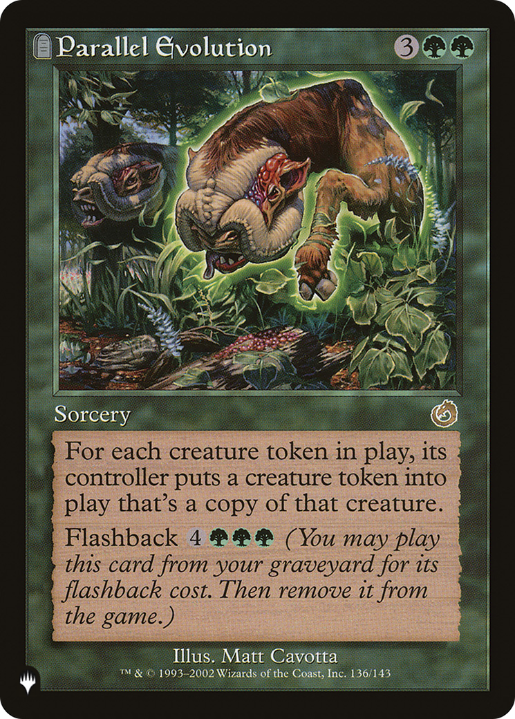 Parallel Evolution (LIST-TOR-136) [Mystery Booster] The List MTG Single Wizards of the Coast