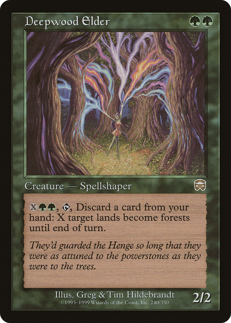 Deepwood Elder (MMQ-240) [Mercadian Masques] Foil MTG Single Wizards of the Coast