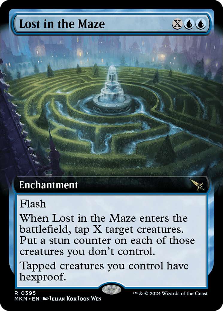 Lost in the Maze (MKM-395) [Murders at Karlov Manor] (Extended Art) Foil MTG Single Murders at Karlov Manor