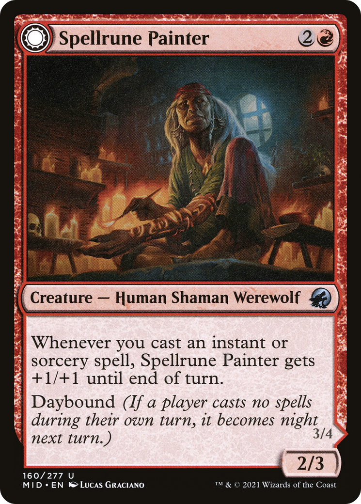 Spellrune Painter (MID-160) [Innistrad: Midnight Hunt] Foil MTG Single Wizards of the Coast