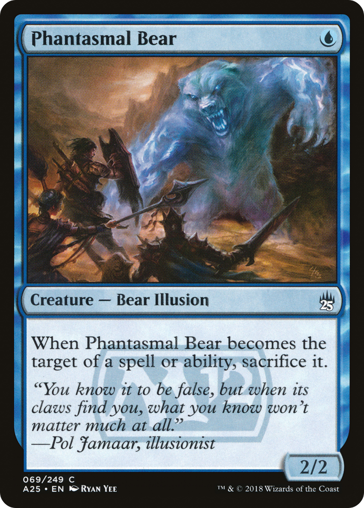 Phantasmal Bear (A25-069) [Masters 25] Foil MTG Single Wizards of the Coast