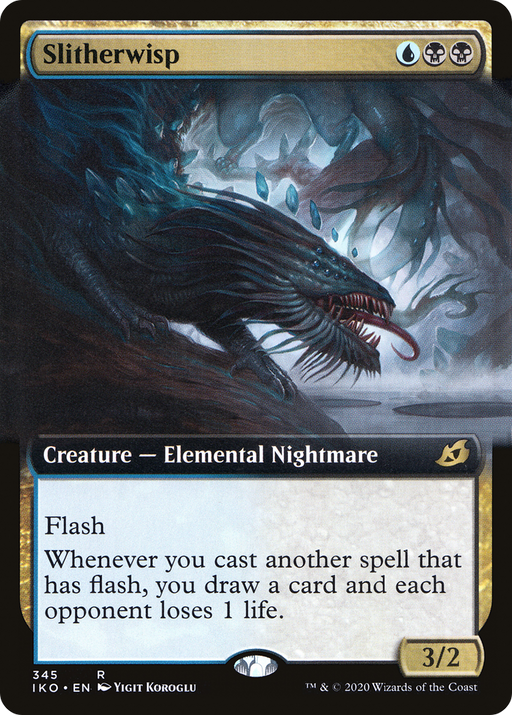 Slitherwisp (IKO-345) [Ikoria: Lair of Behemoths] (Extended Art) MTG Single Wizards of the Coast