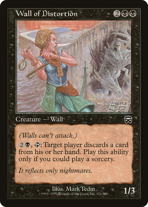 Wall of Distortion (MMQ-171) [Mercadian Masques] MTG Single Wizards of the Coast