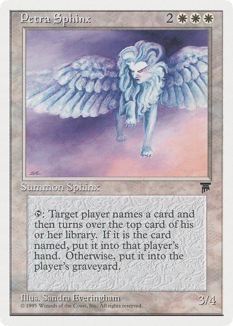 Petra Sphinx (CHR-010) [Chronicles] MTG Single Wizards of the Coast