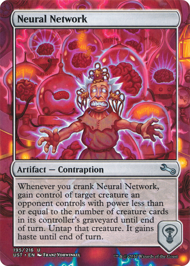 Neural Network (UST-195) [Unstable] (Borderless) Foil MTG Single Wizards of the Coast
