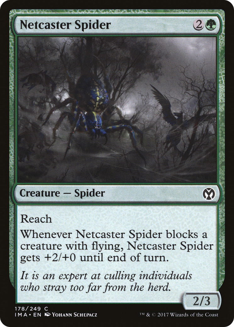 Netcaster Spider (IMA-178) [Iconic Masters] Foil MTG Single Wizards of the Coast