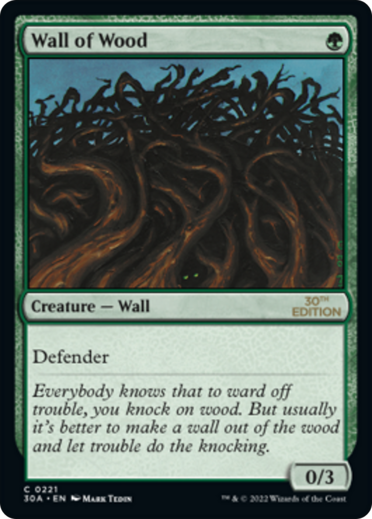 Wall of Wood (30A-221) [30th Anniversary Edition] MTG Single Wizards of the Coast