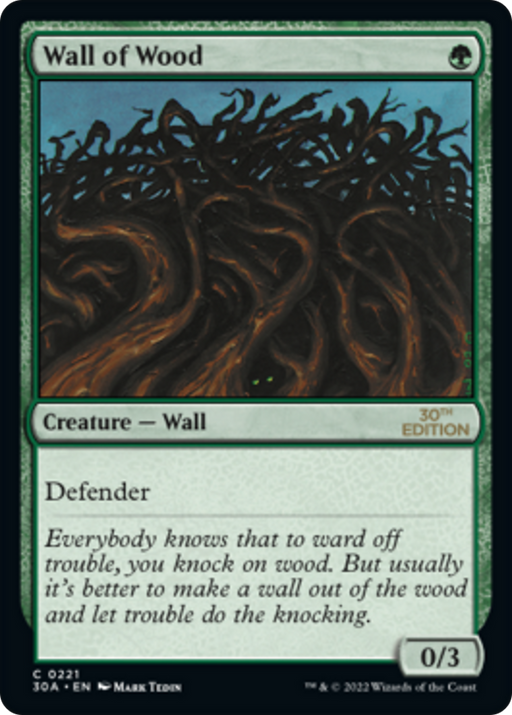 Wall of Wood (30A-221) [30th Anniversary Edition] MTG Single Wizards of the Coast