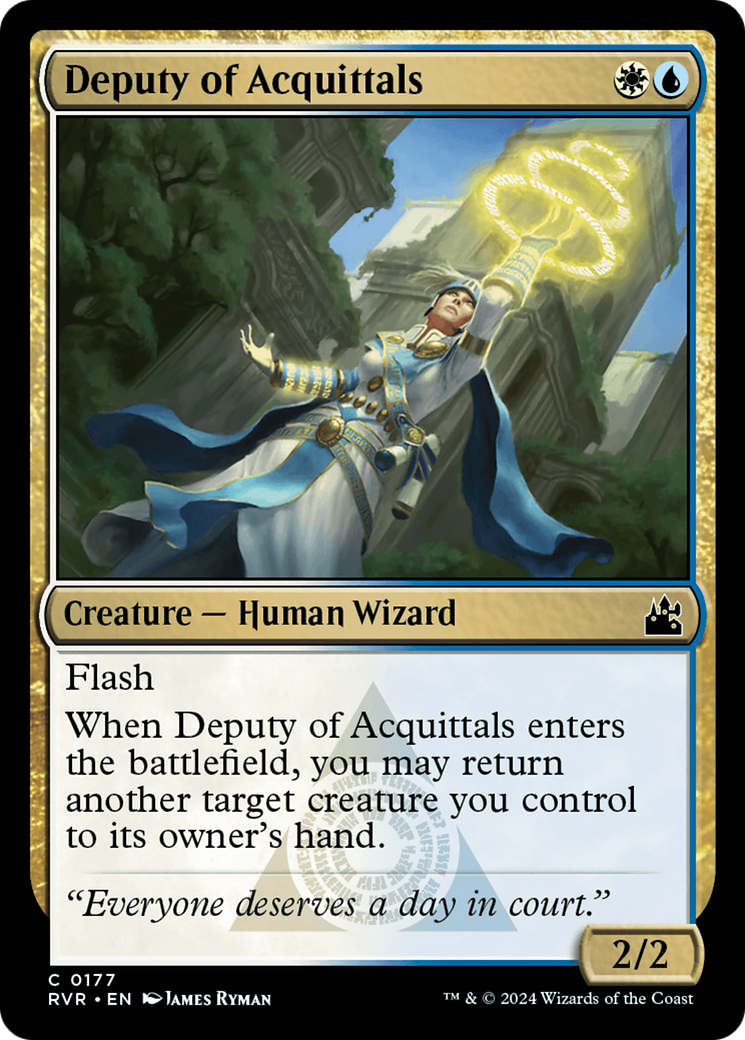 Deputy of Acquittals (RVR-177) [Ravnica Remastered] MTG Single Wizards of the Coast