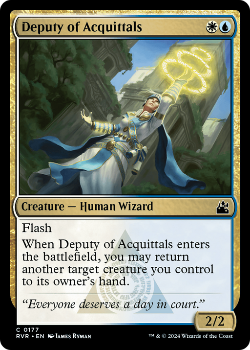 Deputy of Acquittals (RVR-177) [Ravnica Remastered] Foil MTG Single Wizards of the Coast