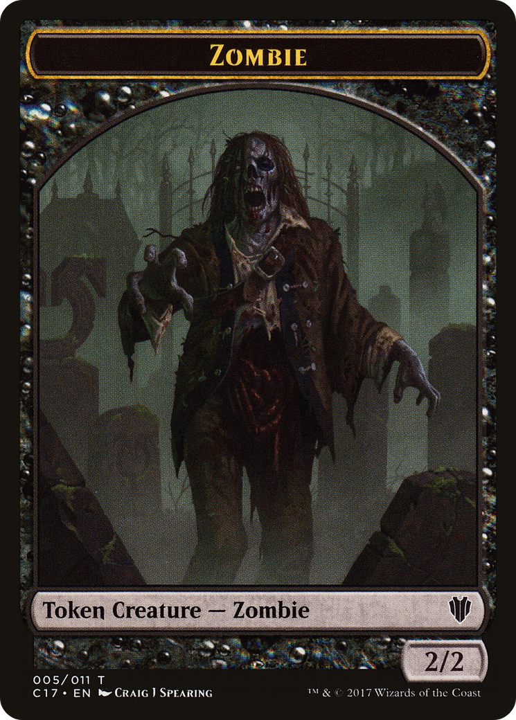 Zombie (TC17-005) [Tokens] Commander 2017 Tokens MTG Single Wizards of the Coast