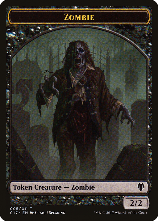 Zombie (TC17-005) [Tokens] Commander 2017 Tokens MTG Single Wizards of the Coast
