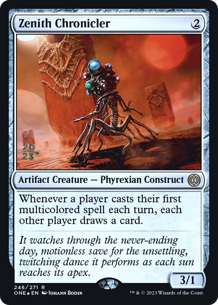 Zenith Chronicler (PRE-246) [Phyrexia: All Will Be One Promos] Foil MTG Single Wizards of the Coast