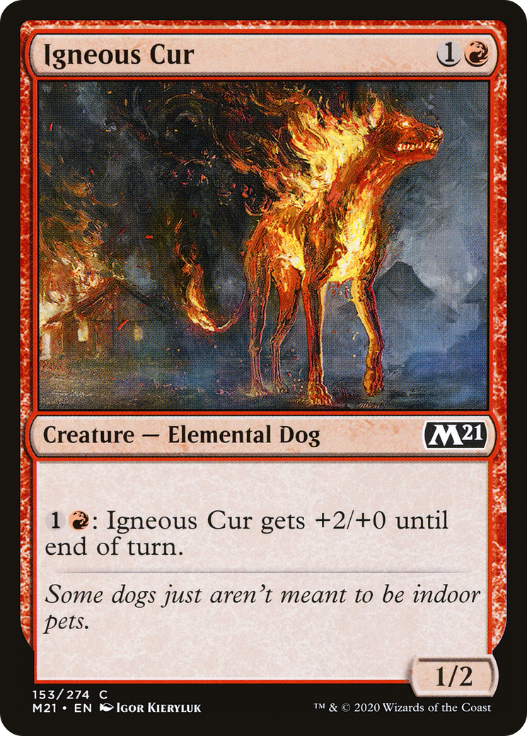 Igneous Cur (M21-153) [Core Set 2021] MTG Single Wizards of the Coast