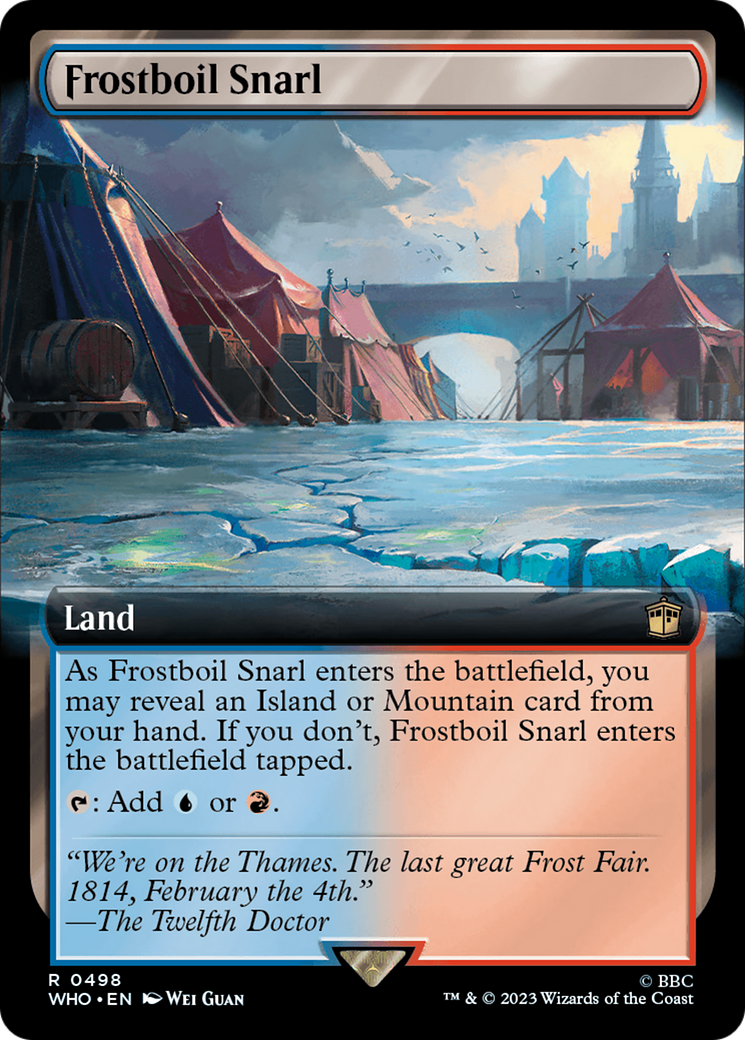 Frostboil Snarl (WHO-498) [Doctor Who] (Extended Art) MTG Single Wizards of the Coast