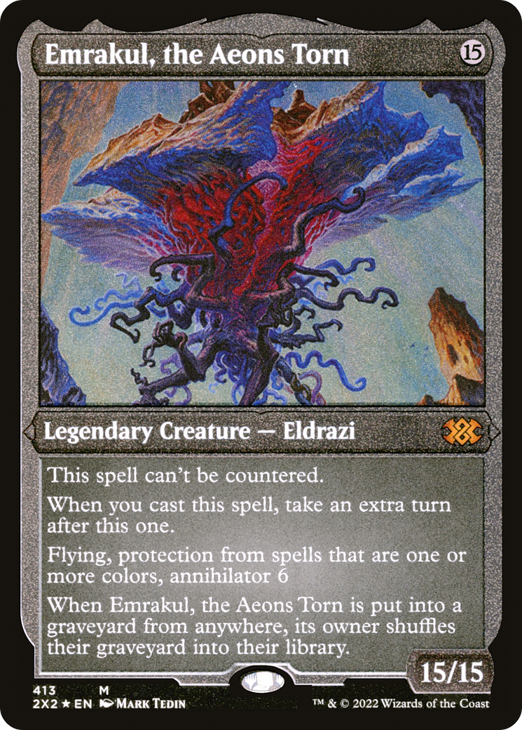 Emrakul, the Aeons Torn (Foil Etched) (2X2-413) [Double Masters 2022] Foil MTG Single Wizards of the Coast