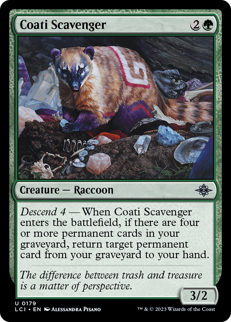 Coati Scavenger (LCI-179) [The Lost Caverns of Ixalan] Foil MTG Single Wizards of the Coast