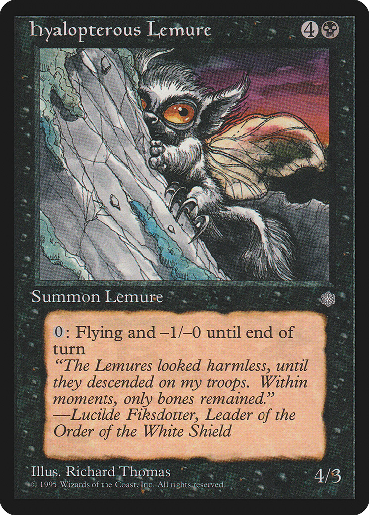 Hyalopterous Lemure (ICE-) [Ice Age] MTG Single Wizards of the Coast