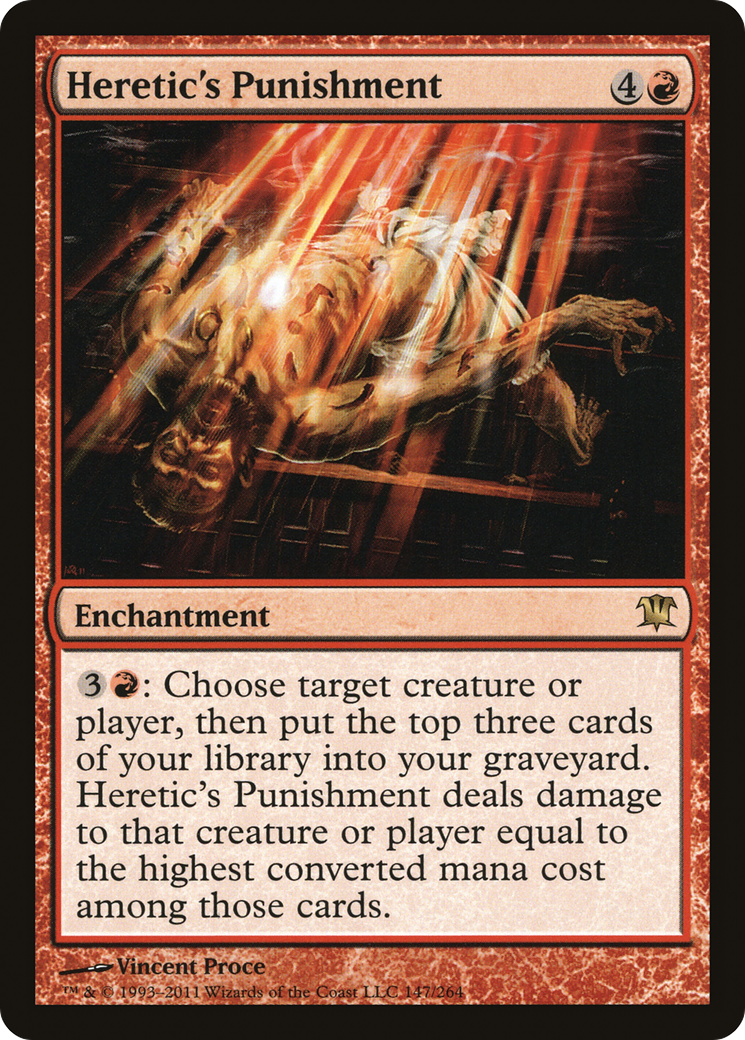Heretic's Punishment (ISD-147) [Innistrad] Foil MTG Single Wizards of the Coast