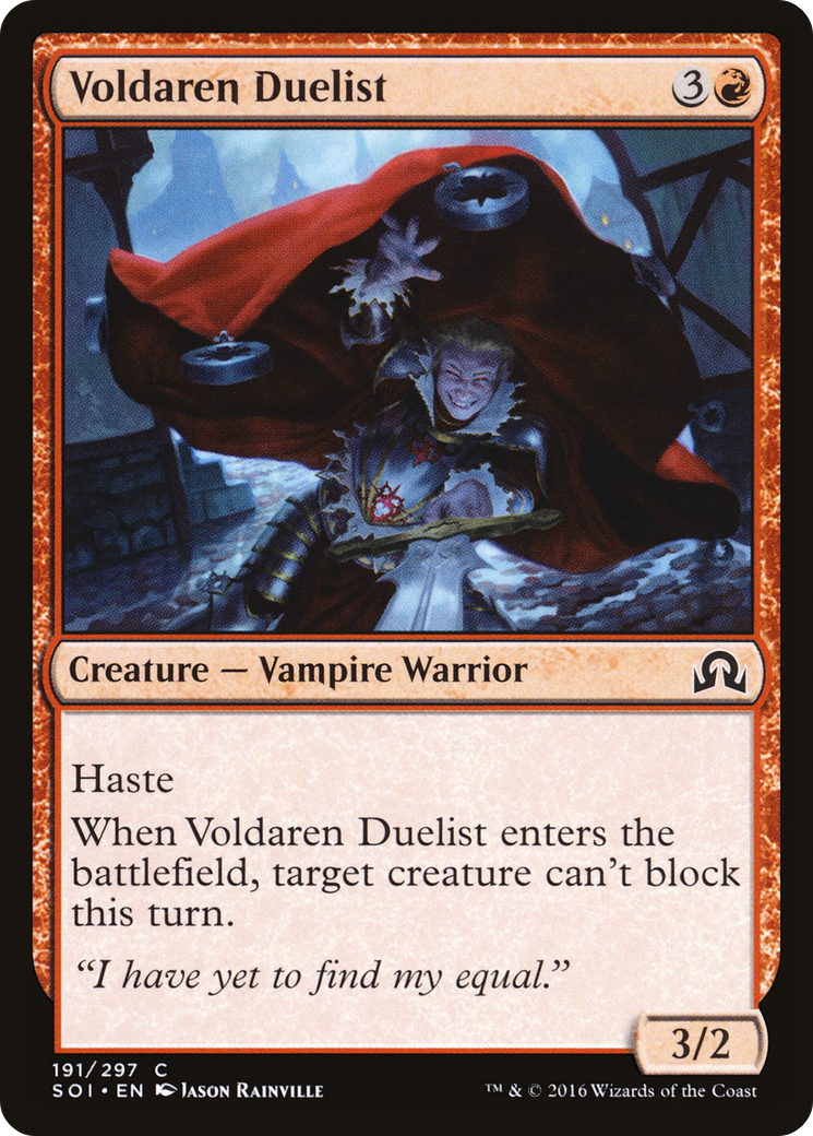 Voldaren Duelist (SOI-191) [Shadows over Innistrad] Foil MTG Single Wizards of the Coast