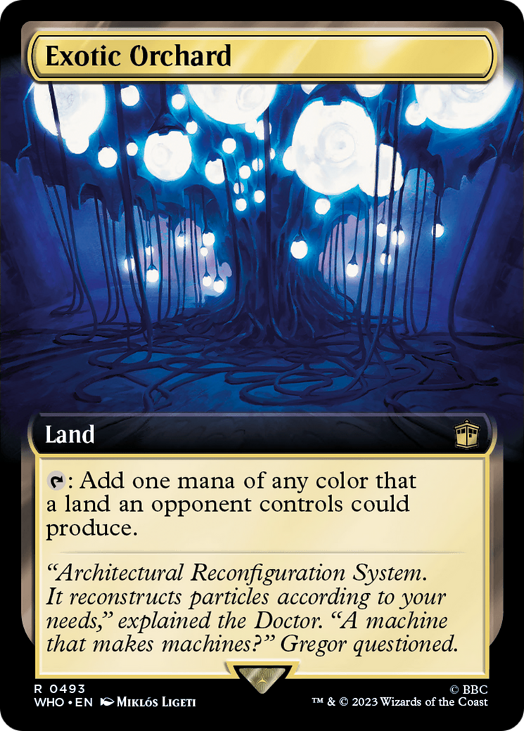 Exotic Orchard (WHO-493) [Doctor Who] (Extended Art) MTG Single Wizards of the Coast