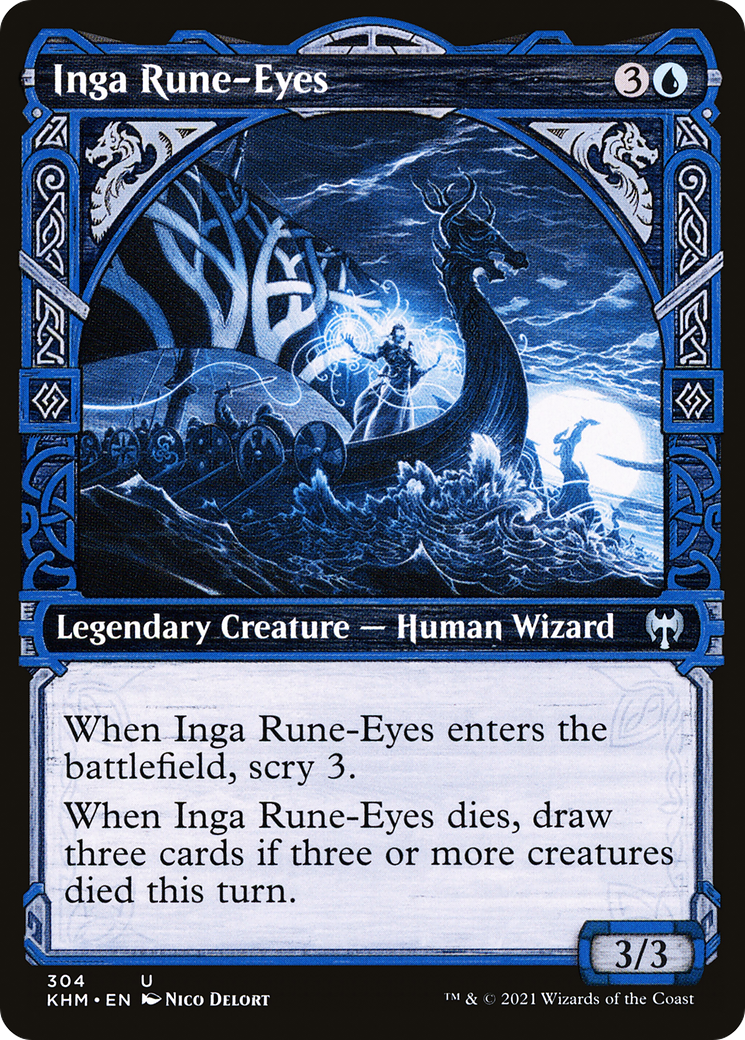 Inga Rune-Eyes (KHM-304) [Kaldheim] (Showcase) MTG Single Wizards of the Coast