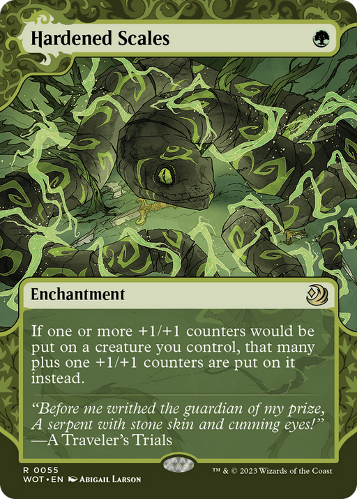 Hardened Scales (WOT-055) [Wilds of Eldraine: Enchanting Tales] (Showcase) (Borderless) MTG Single Wizards of the Coast
