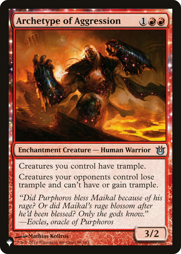 Archetype of Aggression (LIST-88/165) [Mystery Booster] The List MTG Single Wizards of the Coast
