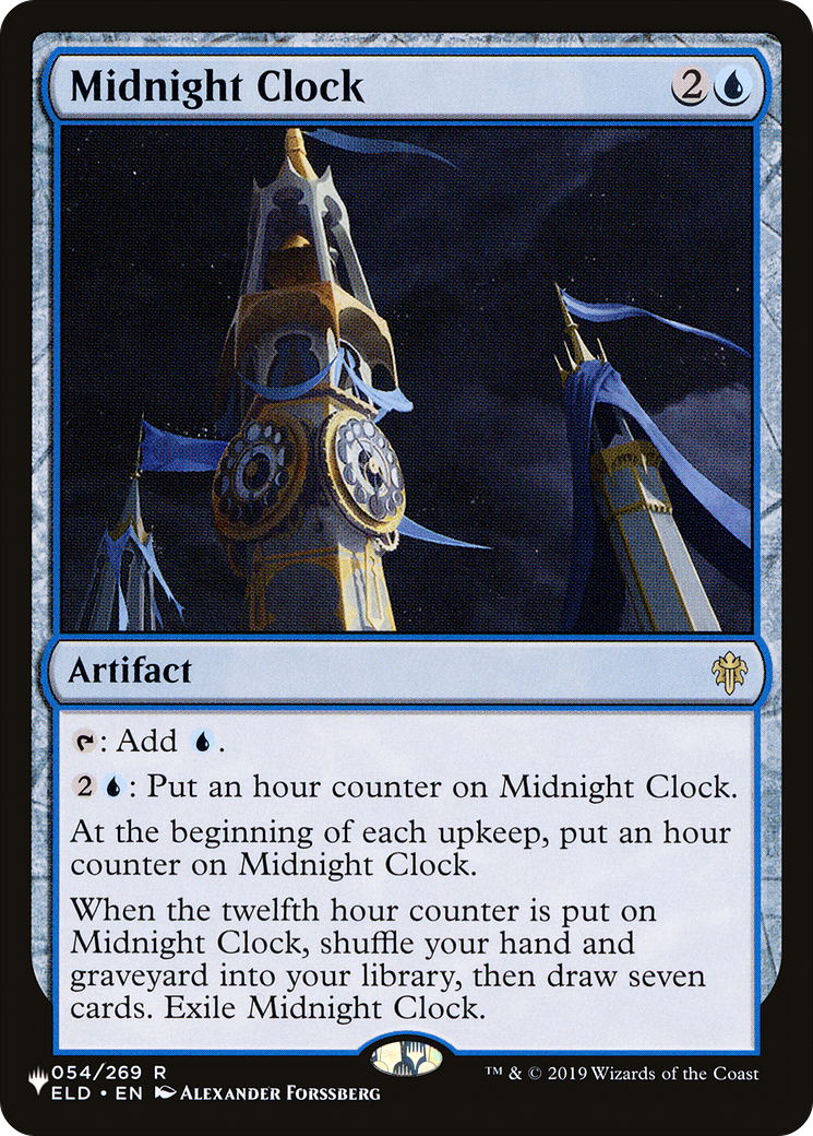 Midnight Clock (LIST-ELD-54) [Mystery Booster] The List MTG Single Wizards of the Coast