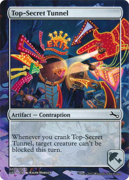 Top-Secret Tunnel (UST-207) [Unstable] (Borderless) Foil MTG Single Wizards of the Coast