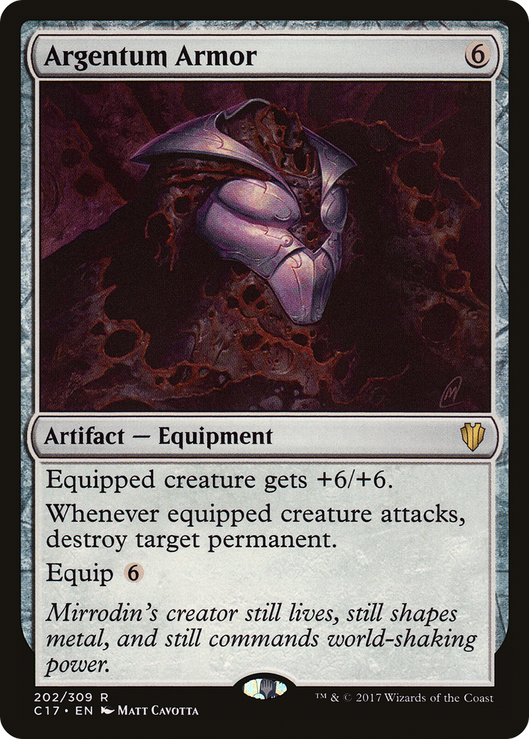 Argentum Armor (C17-202) [Commander 2017] MTG Single Wizards of the Coast